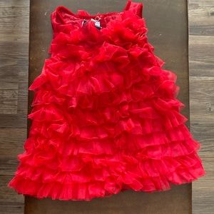Red Ruffle Dress